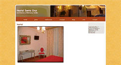Desktop Screenshot of hostalsantacruz.net