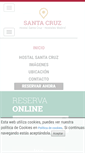 Mobile Screenshot of hostalsantacruz.com