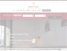 Tablet Screenshot of hostalsantacruz.com
